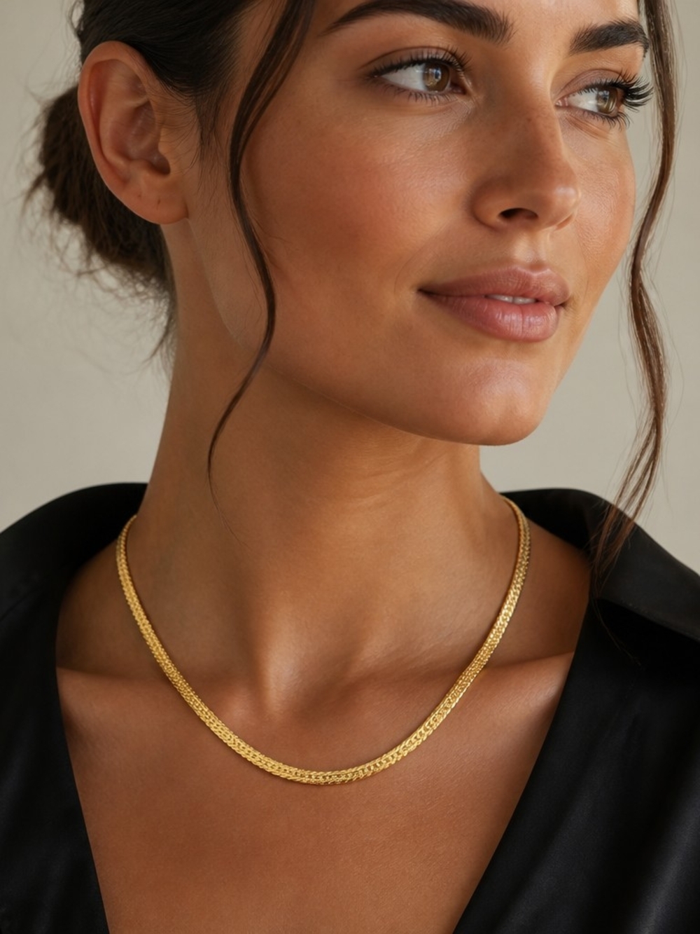 Gold Tone Chain Necklace - Classic Women’s Necklace